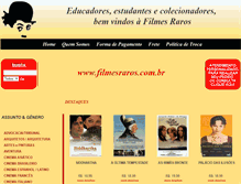 Tablet Screenshot of filmesraros.com.br